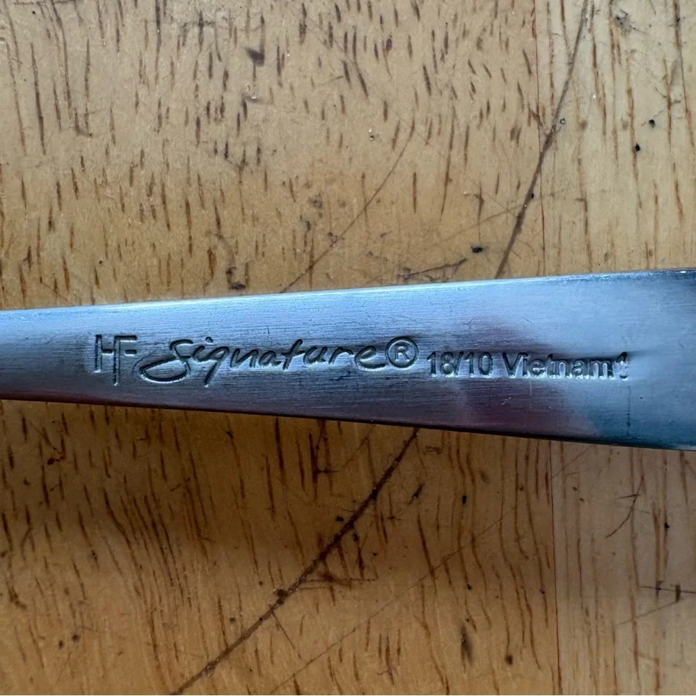 Hampton Forge HARPER Stainless Signature Silverware 13 Spoon Fork Knives Serving